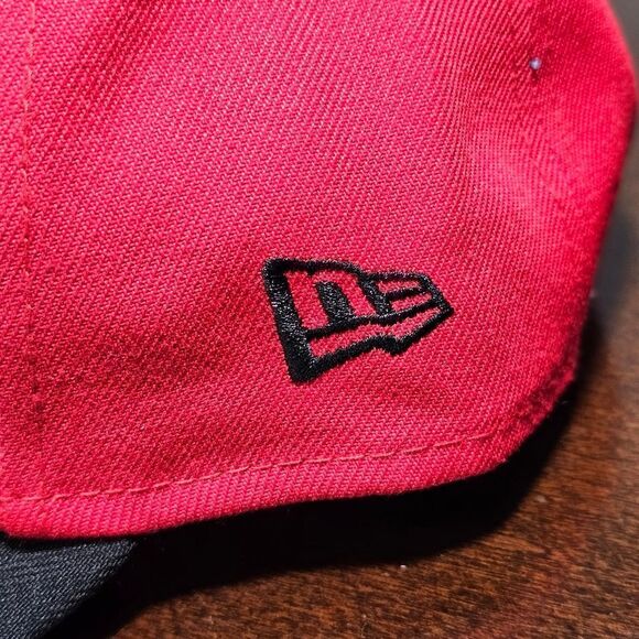 Chicago Bulls New Era Dad Hat Cap Red Black 9Forty NBA Jordan Pippen Rodman New - Picture 6 of 12